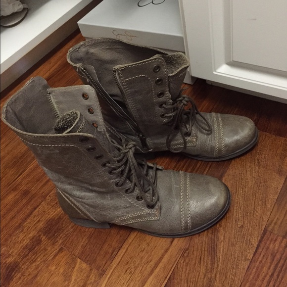 Steve Madden Shoes - Steve Madden Grey Combat Boots